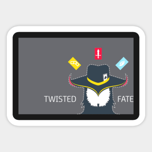 Twisted Fate T-shrit Sticker